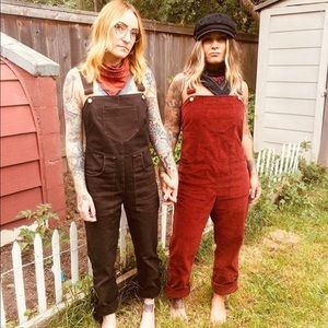 Brown Revivall Clothing Overalls